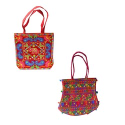 Zeige Details für Indische Tasche bunt Stickereien ca. 40x37cm Bild von Indische Tasche bunt Stickereien ca. 40x37cm