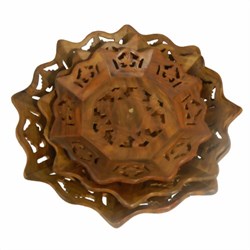 Zeige Details für Schalen Set Holz Obstschale Bild von Schalen Set Holz Obstschale