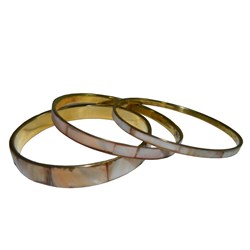 Zeige Details für Perlmutt-Armreifen-Set Bild von Perlmutt-Armreifen-Set