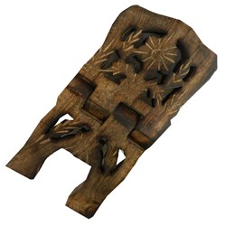 Zeige Details für Buchständer Holz 33cm 3 Muster Bild von Buchständer Holz 33cm 3 Muster