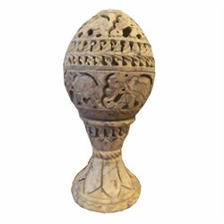 Zeige Details für Teelichtlampe 19cm Elefanten Pflanzenranke Windlicht  Bild von Teelichtlampe 19cm Elefanten Pflanzenranke Windlicht