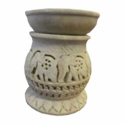 Zeige Details für Duftlampe 11cm Elefanten Speckstein Bild von Duftlampe 11cm Elefanten Speckstein