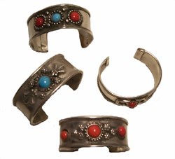 Zeige Details für Armreifen offen mit Keramikperlen Bild von Armreifen offen mit Keramikperlen