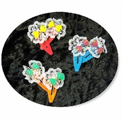 Zeige Details für Bunte Kinderhaarspangen mit Spitze
 Bild von Bunte Kinderhaarspangen mit Spitze