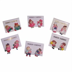 Zeige Details für Kinder-Ohrstecker Kunststoff Bild von Kinder-Ohrstecker Kunststoff