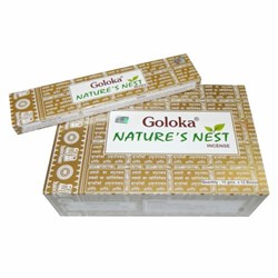 Zeige Details für Goloka Nature's Nest 15g Räucherstäbchen Bild von Goloka Nature's Nest 15g Räucherstäbchen