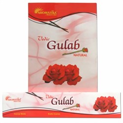 Zeige Details für Vedic Gulab Räucherstäbchen 15g Rose Bild von Vedic Gulab Räucherstäbchen 15g Rose