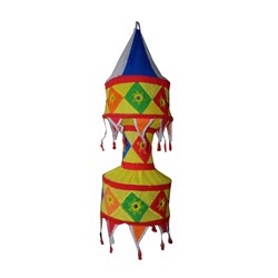 Zeige Details für Lampenschirm Laterne 75cm bunt Baumwolle Bild von Lampenschirm Laterne 75cm bunt Baumwolle