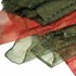 Bild von Chiffon-Tücher Gold-Muster grün und rot 100x100cm, Bild 1