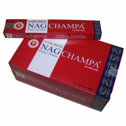 Bild von Golden Nag Champa 15g Räucherstäbchen