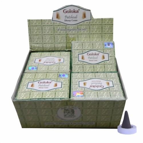 Bild von Goloka Patchouli Räucherkegel