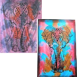Bild von Tagesdecke Elefant Afrika Art déco 