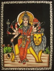 Bild von Indische Wandbilder 58x41cm Baumwolle Hindu Motive