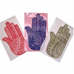 Bild von Mehandi-Schablonen für Hände Henna