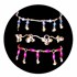 Bild von Fußkette silberfarbig mit bunten Perlen, Bild 1