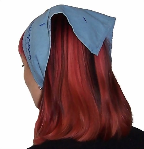 Bild von Jeans Tücher dreieckig Baumwolle 60x42x42cm