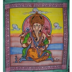 Bild von Tagesdecke Ganesha Baumwolle 230x210cm