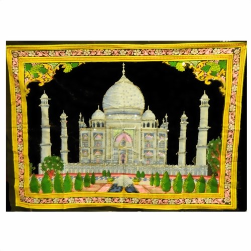 Bild von Indisches Wandbild Taj Mahal 106 x 75 cm
