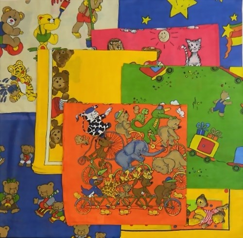 Bild von Nickitücher Kinder-Design Baumwolle 50x50cm 