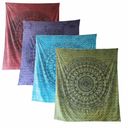 Bild von Tagesdecke Elefanten Paisley Tie Dye