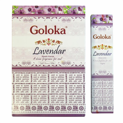 Bild von Goloka Lavendar 15g Räucherstäbchen