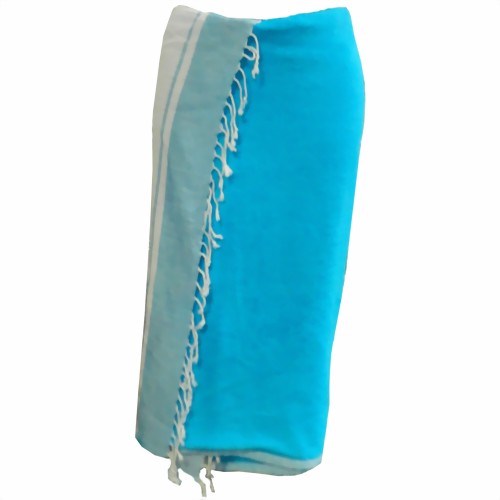 Bild von Pareo pastellblau Sarong Strandtuch Wickelkleid 