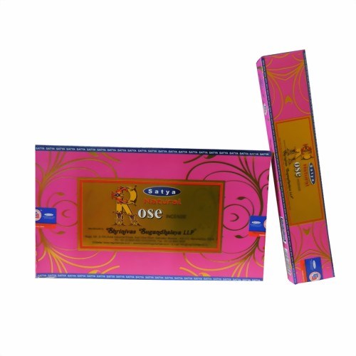 Bild von Satya Natural Rose Räucherstäbchen 15g