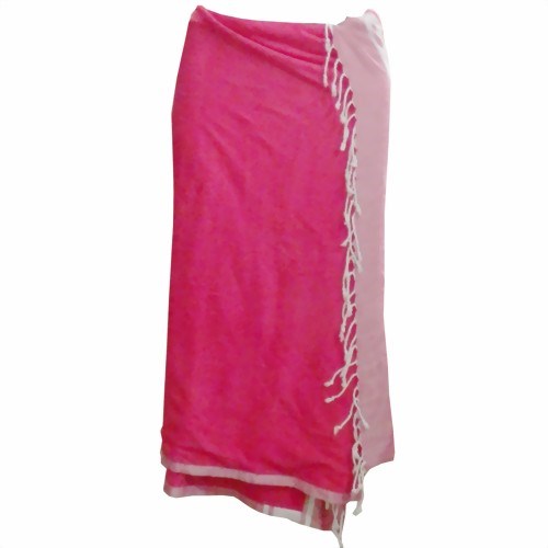 Bild von Pareo rosa Strandtuch Sarong Wickelkleid 