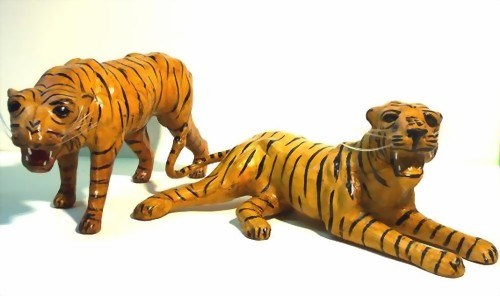 Bild von Tiger Ledertier 30cm