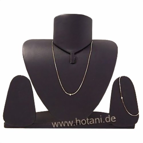 Bild von Goldfarbige Kobra-Kette/Armband mit Strass-Stein
